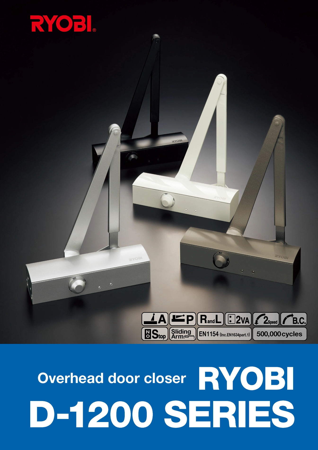 โช๊คอัพประตู RYOBI รุ่น D-1200 SERIES (Overhead Door Closer)