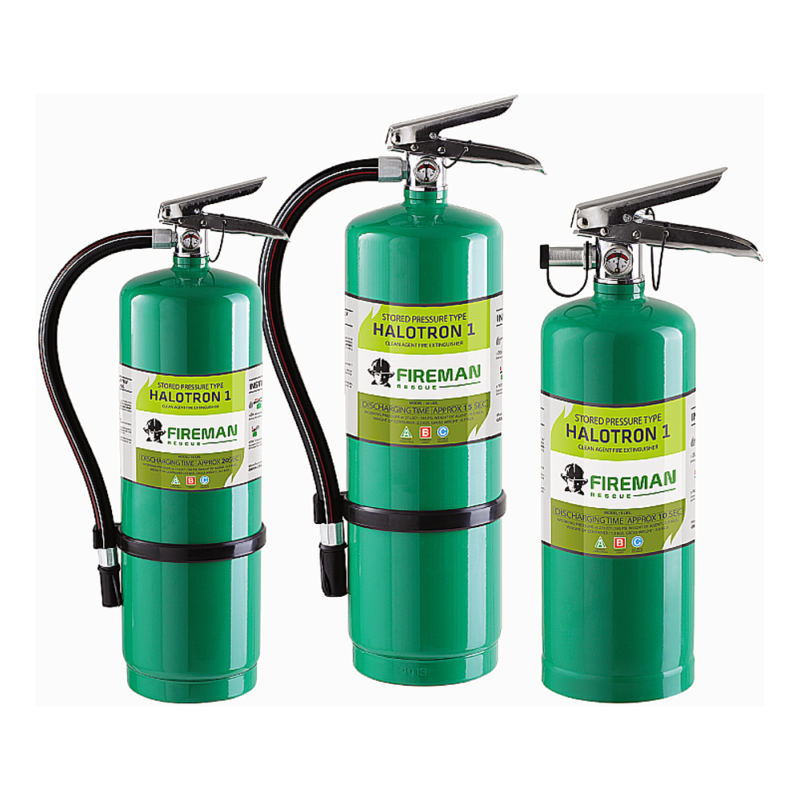 เครื่องดับเพลิง ชนิดสารสะอาด HALOTRONR (FIREMAN)